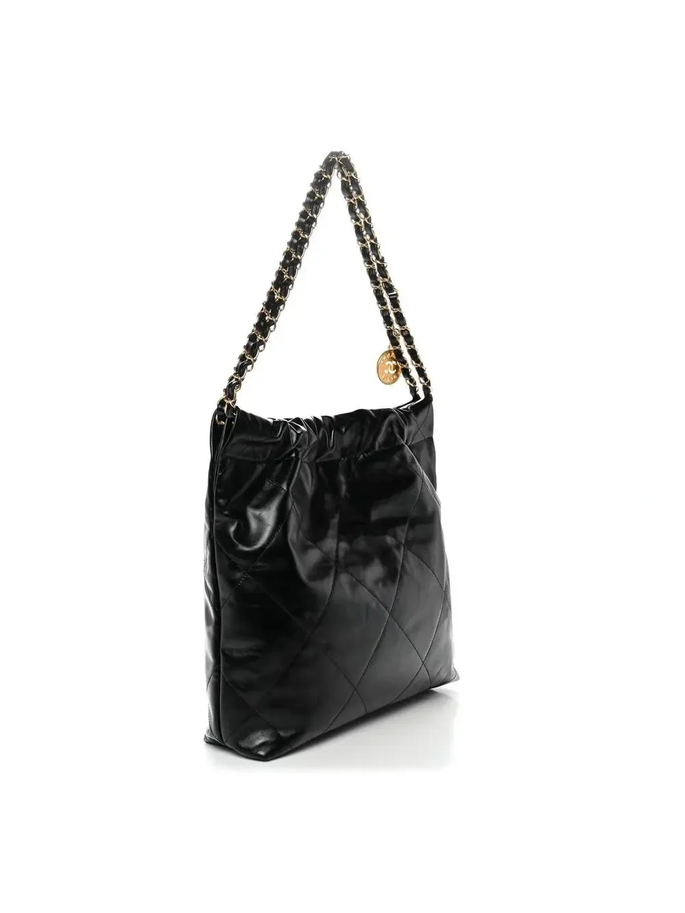 Shiny Calfskin Quilted Small Chanel 22 #295063C50B